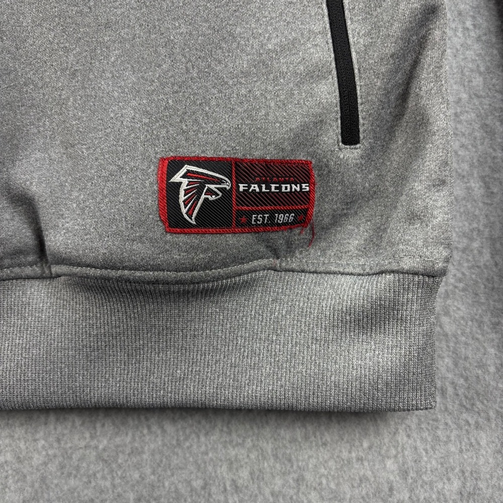 Atlanta Falcons‎ NFL Gray Hoodie Men's Medium Fleece Lined - Picture 4 of 8